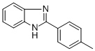 structure of CAS# 120-03-6, 2-(4-Methylphenyl)-1H-Benzimidazole;Stk174450;Zinc00133615;2-P-Tolyl-1H-Benzoimidazole