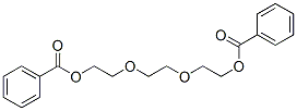structure of CAS# 120-56-9, Triethylene glycol dibenzoate;Benzoic Acid 2-[2-[2-(Oxo-Phenylmethoxy)Ethoxy]Ethoxy]Ethyl Ester;Benzoic Acid 2-[2-[2-(Benzoyloxy)Ethoxy]Ethoxy]Ethyl Ester;2-[2-(2-Phenylcarbonyloxyethoxy)Ethoxy]Ethyl Benzoate