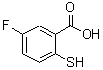 structure of CAS# 120121-07-5, 5-Fluoro-2-Sulfanylbenzoic Acid;5-fluoranyl-2-sulfanyl-benzoic acid;5-Fluoro-2-mercaptobenzoic acid;5-Fluoro-<wbr>2-mercapt<wbr>obenzoic <wbr>acid, 5-F<wbr>luoro-2-s<wbr>ulphanylb<wbr>enzoic ac<wbr>id