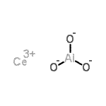 structure of CAS# 12014-44-7, Cerium(3+) Trioxidoaluminium;Aluminum cerium oxide;Cerium aluminate;Cerium aluminum oxide