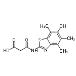 CAS#: 120164-75-2， 3-[(6-Hydroxy-4,5,7-Trimethyl-1,3-Benzothiazol-2-Yl)Amino]-3-Oxopropanoic Acid