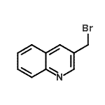 structure of CAS# 120277-70-5, 3-(Bromomethyl)Quinoline;3-(bromomethyl)quinoline;3-Bromomethylquinoline