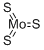 structure of CAS# 12033-29-3, Molybdenum Trisulfide;Trithioxomolybdenum;Molybdenum Sulfide (Mos3);Molybdenum Trisulfide