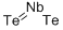 structure of CAS# 12034-83-2, Niobium Telluride;Ditelluroxoniobium;Niobium Ditelluride