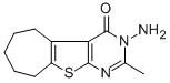 structure of CAS# 120354-22-5, 3-Amino-2-methyl-3,5,6,7,8,9-hexahydro-4H-cyclohepta(4,5)thieno(2,3-d)pyrimidin-4-one;Oprea1_410488;Zinc02769323;3-Amino-2-Methyl-3,5,6,7,8,9-Hexahydro-4H-Cyclohepta(4,5)Thieno(2,3-D)Pyrimidin-4-One