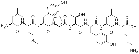 CAS#: 120550-85-8， L-Leucyl-L-Methionyl-L-Tyrosyl-L-Prolyl-L-Threonyl-L-Tyrosyl-L-Leucyl-L-Lysine