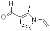 structure of CAS# 120841-97-6, 5-Methyl-1-Vinyl-1H-Pyrazole-4-Carbaldehyde;5-Methyl-1-vinyl-1H-pyrazole-4-carbaldehyde;BAS 01076967;MFCD03167207