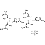 structure of CAS# 12088-57-2, Bis[tris(acetylacetonate)titanium(IV)] Hexachlorotitanate(IV);Bis[tris(<wbr>2,4-penta<wbr>nedionato<wbr>)titanium<wbr>(IV)] Hex<wbr>achloroti<wbr>tanate(IV)