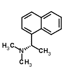 结构式 CAS# 121045-73-6, (1S)-N,N-二甲基-1-(1-萘基)乙胺