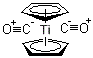 structure of CAS# 12129-51-0, Dicarbonylbis(H5-2,4-Cyclopentadien-1-Yl)-Titanium;Dicarbonylbis(Pi-Cyclopentadienyl)Titanium;Dicarbonyldi(Eta-Cyclopentadienyl)Titanium;Titanium, Bis(Cyclopentadienyl)Dicarbonyl-
