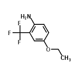 structure of CAS# 121307-27-5, 4-Ethoxy-2-(Trifluoromethyl)Aniline;MFCD08687760