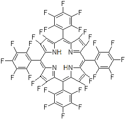 structure of CAS# 121399-88-0, 2,3,7,8,12,13,17,18-Octafluoro-5,10,15,20-Tetrakis(Pentafluorophenyl)Porphyrin;2,3,7,8,1<wbr>2,13,17,1<wbr>8-Octaflu<wbr>oro-5,10,<wbr>15,20-tet<wbr>rakis(pen<wbr>tafluorop<wbr>henyl)-21<wbr>H,23H-por<wbr>phine