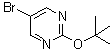 structure of CAS# 121487-13-6, 5-Bromo-2-[(2-Methyl-2-Propanyl)Oxy]Pyrimidine;[121487-13-6];5-BROMO-2-(TERT-BUTOXY)PYRIMIDINE;5-bromo-2-tert-butoxypyrimidine