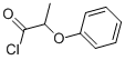 structure of CAS# 122-35-0, 2-Phenoxy-Propanoyl Chloride;2-(Phenoxy)Propionyl Chloride;.Alpha.-Phenoxypropionyl Chloride;2-Phenoxypropionic Acid Chloride