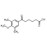 结构式 CAS# 122004-99-3, 6-(4-甲氧基-3,5-二甲基苯基)-6-氧代己酸