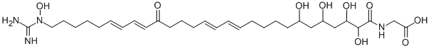 CAS#: 122005-25-8， 2-[[(12E,14E,20E,22E)-28-(Carbamimidoyl-Hydroxyamino)-2,3,5,7-Tetrahydroxy-19-Oxooctacosa-12,14,20,22-Tetraenoyl]Amino]Acetic Acid