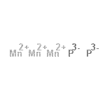 structure of CAS# 12263-33-1, Manganese phosphide