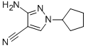 structure of CAS# 122799-98-8, 3-Amino-1-Cyclopentyl-1H-Pyrazole-4-Carbonitrile;3-AMINO-1-CYCLOPENTYL-1H-PYRAZOLE-4-CARBONITRILE