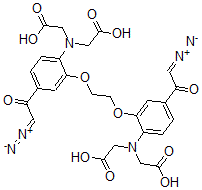 CAS#: 123330-72-3， (Z)-1-[4-(Bis(Carboxymethyl)Amino)-3-[2-[2-(Bis(Carboxymethyl)Amino)-5-[(Z)-2-Diazonio-1-Oxidoethenyl]Phenoxy]Ethoxy]Phenyl]-2-Diazonioethenolate