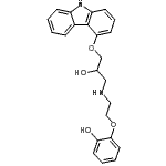 CAS#: 123372-14-5， 2-(2-{[3-(9H-Carbazol-4-Yloxy)-2-Hydroxypropyl]Amino}Ethoxy)Phenol
