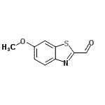 structure of CAS# 123511-58-0, 6-Methoxy-1,3-Benzothiazole-2-Carbaldehyde;6-Methoxy-2-benzothiazolecarboxaldehyde;6-methoxybenzo[d]thiazole-2-carbaldehyde