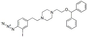 CAS#: 123632-48-4， 1-[2-(2-Azido-3-Iodophenyl)Ethyl]-4-[2-[Di(Phenyl)Methoxy]Ethyl]Piperazine