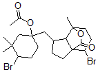CAS#: 123967-75-9， (1S-(1alpha(1R*,4R*),3abeta,4beta,7beta,7aalpha))-1-((1-(acetyloxy)-4-bromo-3,3-dimethylcyclohexyl)methyl)-4-bromooctahydro-7-methyl-7,3a-(Epoxymethano)-3aH-inden-9-one