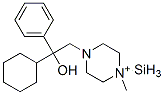 CAS#: 124393-85-7， Cyclohexyl-[(4,4-Dimethylpiperazin-4-Ium-1-Yl)Methyl]-Hydroxy-Phenylsilane