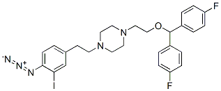 CAS#: 124436-31-3， 1-[2-(4-Azido-3-Iodophenyl)Ethyl]-4-[2-[Bis(4-Fluorophenyl)Methoxy]Ethyl]Piperazine