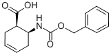 structure of CAS# 124753-65-7, (1R,6S)-6-(Phenylmethoxycarbonylamino)Cyclohex-3-Ene-1-Carboxylic Acid;(1R,6S)-6-[[Oxo-(Phenylmethoxy)Methyl]Amino]-1-Cyclohex-3-Enecarboxylate;(1R,6S)-6-(Benzyloxycarbonylamino)Cyclohex-3-Ene-1-Carboxylate;Zinc04262529