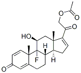 CAS#: 1250-85-7， 9-Fluoro-11beta,21-Dihydroxypregna-1,4,16-Triene-3,20-Dione 21-Acetate