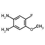 structure of CAS# 125163-15-7, 4-Fluoro-5-Methoxy-1,2-Benzenediamine;4-fluoro-5-methoxybenzene-1,2-diamine