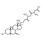 CAS#: 125347-55-9， N-[(3alpha,5beta,7beta,8xi,9xi,14xi)-3,7-Dihydroxy-24-Oxocholan-24-Yl]-N-Methylglycyl-N-Methylglycine
