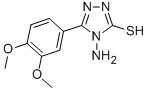 structure of CAS# 125866-62-8, 4-Amino-5-(3,4-Dimethoxy-Phenyl)-4H-[1,2,4]Triazole-3-Thiol;Zinc00407310;Bim-0036068.P001;Cbmicro_036159