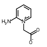 结构式 CAS# 126202-06-0, (2-氨基-1-吡啶鎓基)乙酸酯