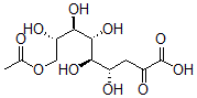 CAS#: 126265-01-8， (4S,5R,6R,7R,8S)-9-Acetyloxy-4,5,6,7,8-Pentahydroxy-2-Oxononanoic Acid