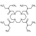 structure of CAS# 126320-56-7, 2,2',2'',2'''-(1,4,8,11-Tetraazacyclotetradecane-1,4,8,11-Tetrayl)Tetrakis(N,N-Diethylacetamide);1,4,8,11-<wbr>TETRAKIS(<wbr>DIETHYLAM<wbr>INOCARBON<wbr>YLMETHYL)<wbr>-1,4,8,11<wbr>-TETRAAZA<wbr>CYCLOTETR<wbr>ADECANE;Cyclam-N,N',N
