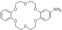 structure of CAS# 126531-26-8, 6,7,9,10,17,18,20,21-Octahydrodibenzo[b,k][1,4,7,10,13,16]hexaoxacyclooctadecin-2-amine;4'-Aminodibenzo-18-crown-6;4-AMINODIBENZO-18-CROWN-6;5,6,7,8,9<wbr>,10,11,16<wbr>,17,18,19<wbr>,20,21,22<wbr>-tetradec<wbr>ahydrodib<wbr>enzo[a,j]<wbr>[18]annul<wbr>ene-2-yla<wbr>mine