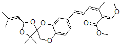 CAS#: 126572-77-8， Methyl (2E,3Z,5E)-6-[(2R)-4,4-Dimethyl-2-(2-Methylprop-1-Enyl)Spiro[1,3-Dioxolane-5,2'-3H-1,4-Benzodioxine]-7'-Yl]-2-(Methoxymethylidene)-3-Methylhexa-3,5-Dienoate