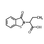 CAS#: 126684-64-8， 2-(3-Oxo-1,2-Benzothiazol-2(3H)-Yl)Butanoic Acid