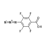 结构式 CAS# 126695-58-7, 4-叠氮基-2,3,5,6-四氟苯甲酸