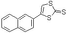 结构式 CAS# 127198-67-8, 4-(2-萘基)-1,3-二硫杂环戊烯-2-硫酮