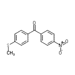 structure of CAS# 127615-48-9, [4-(Methylsulfanyl)Phenyl](4-Nitrophenyl)Methanone;4-Nitro-4'-thiomethylbenzophenone;MFCD07698795