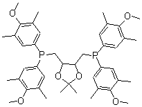 CAS#: 127797-02-8， [[(4S,5S)-2,2-Dimethyl-1,3-Dioxolane-4,5-Diyl]Bis(Methylene)]Bis[Bis(4-Methoxy-3,5-Dimethylphenyl)-Phosphine]