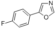 structure of CAS# 128101-19-9, 5-(4-Fluorophenyl)-Oxazole;5-(4-Fluorophenyl)-1,3-Oxazole 97%;5-(4-Fluorophenyl)Oxazole 97%;5-(4-Fluorophenyl)Oxazole97%