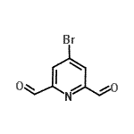 CAS 登录号：128184-01-0， 4-溴-2,6-吡啶二甲醛