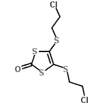 CAS#: 128258-74-2， 4,5-Bis(2-Chloroethylsulfanyl)-1,3-Dithiol-2-One