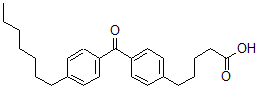 CAS#: 128596-01-0， 5-[4-(4-Heptylbenzoyl)Phenyl]Pentanoic Acid