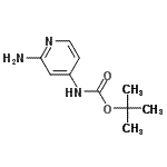 结构式 CAS# 128619-01-2, 2-甲基-2-丙基(2-氨基-4-吡啶基)氨基甲酸酯
