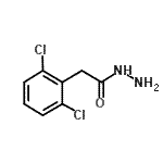 structure of CAS# 129564-34-7, 2-(2,6-Dichlorophenyl)Acetohydrazide;2-(2,6-Dichlorophenyl)acetohydrazide;MFCD01923147